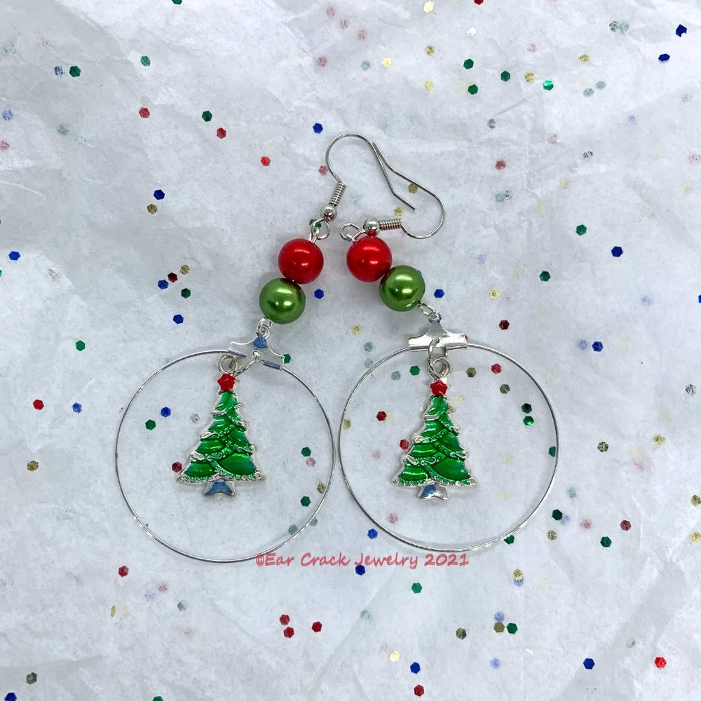 Holiday - Handmade Dangles - Christmas Tree - Picture 5 of 7